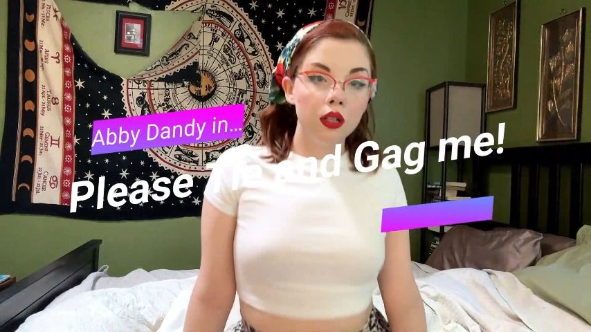 Poster for Dandyindistress - Please Tie And Gag Me - Manyvids Model - Gag, Selfbondage (Самостоятельное Бондаж)