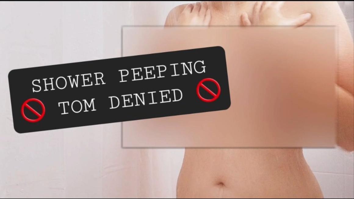 Poster for Shower Peeping Tom Denied Censored Porn - August 14, 2023 - Manyvids Girl - Alleriamystic - Shower, Sfw