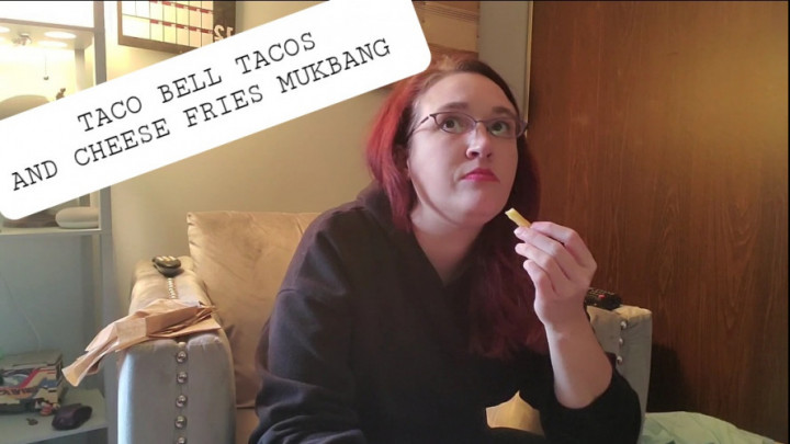 Poster for Alleriamystic - Manyvids Girl - Taco Bell Tacos And Cheese Fries Mukbang - December 13, 2020 - Mukbang, Food, Eating (Еда)