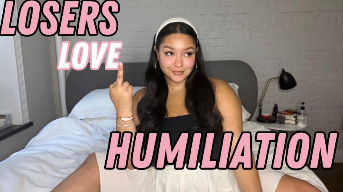 Poster for Manyvids Star - Losers Love Humiliation - August 16, 2023 - Queenvixoxo - Verbal Humiliation, Femdom, Humiliation (Унижение)