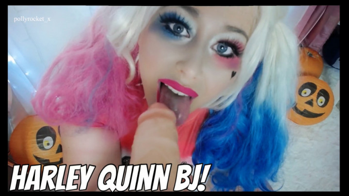 Poster for Manyvids Star - Lulublue_X - Harley Quinn Cosplay Pov Blowjob - September 08, 2022 - Kink, Milf (Перегиб)