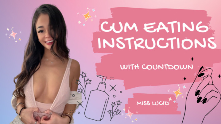 Poster for Miss Lucid - Cei With Cum Countdown - April 23, 2023 - Manyvids Star - Femdom, Cum Countdown (Мисс Люсид Обратный Отсчёт)