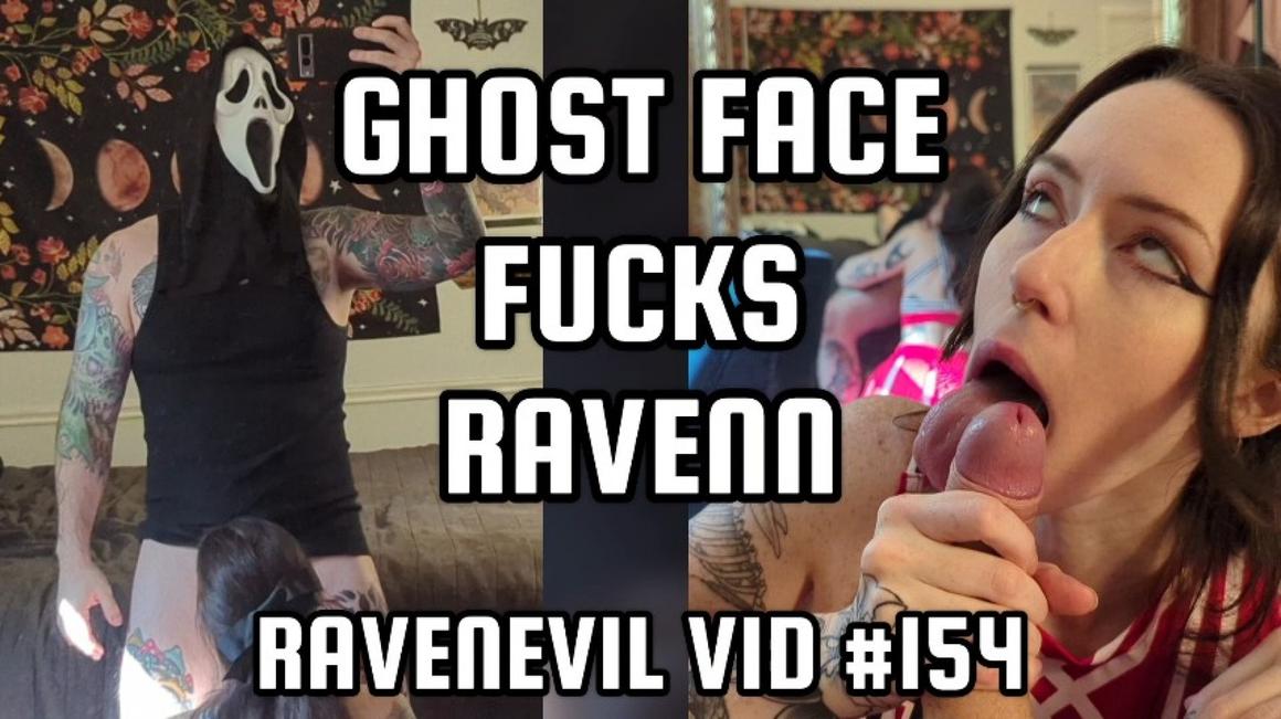 Poster for Manyvids Model - Ravenndick - Ghost Face Fucks Ravenn - Cosplaying, Uncut Dicks, Amateur Couple (Необрезанные Члены)