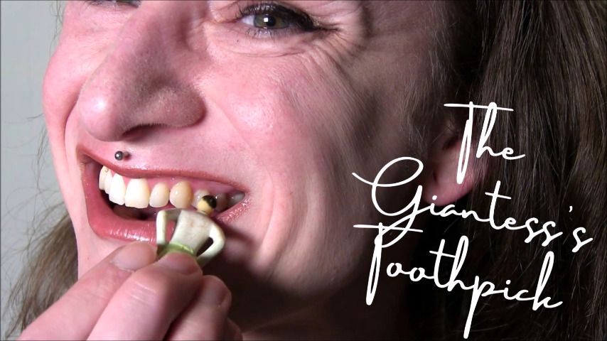 Poster for Claudia Kink - The Giantesses Toothpick - December 20, 2022 - Manyvids Girl - Giantess, Vore, Burping (Клаудия Кинк Великанша)