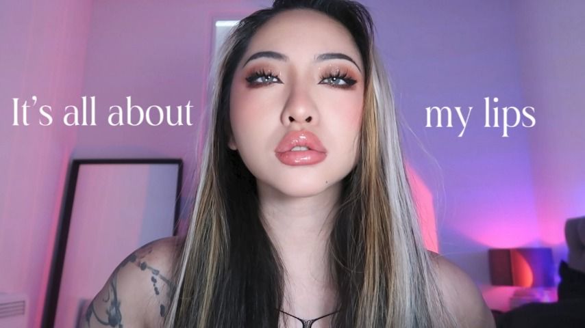 Poster for Manyvids Star - All About My Lips - Claudiahon - Spit Fetish, Spitting (Клаудиахон Фетиш Слюны)