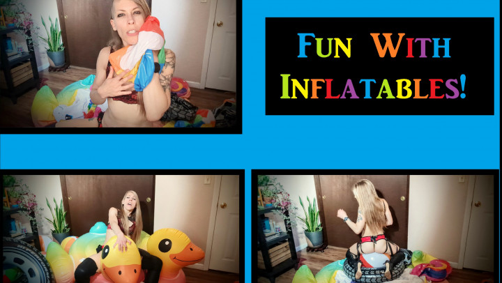 Poster for Manyvids Model - Fun With Inflatables - Aug 6, 2022 - The3Kins - Inflatables, Strap-On, Joi (Страпон)