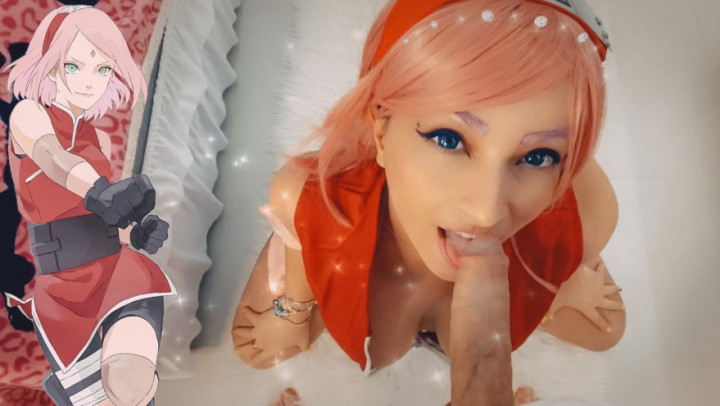 Poster for Manyvids Girl - Emanuelly Raquel - Sakura Haruno X Naruto Sex Cosplay - September 28, 2020 - Cum Swallowers, Cosplay (Эмануэли Ракель Косплей)