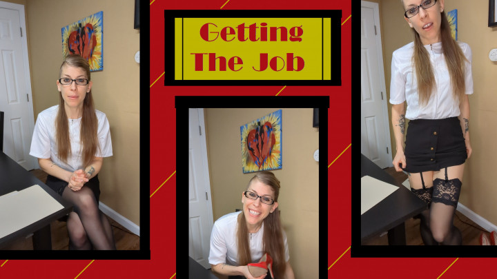 Poster for Getting The Job - Apr 10, 2022 - The3Kins - Manyvids Star - Lace/Lingerie, Solo Female (Только Женщины)