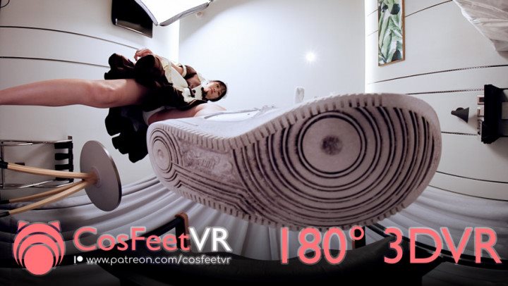 Poster for Cosfeetvr - Mandy - Vr - Mandy May2023 G / Traling - Virtual Reality, Maid Fetish, Trampling (Виртуальная Реальность)