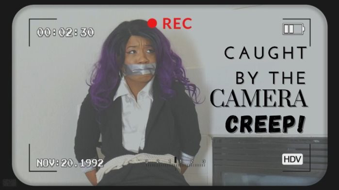 Poster for Caught By The Camera Creep - Clips4Sale Shop - Cupcake Sinclair - Tapebondage, Gagtalk, Bondage (Кекс Синклер Ленточный Бондаж)