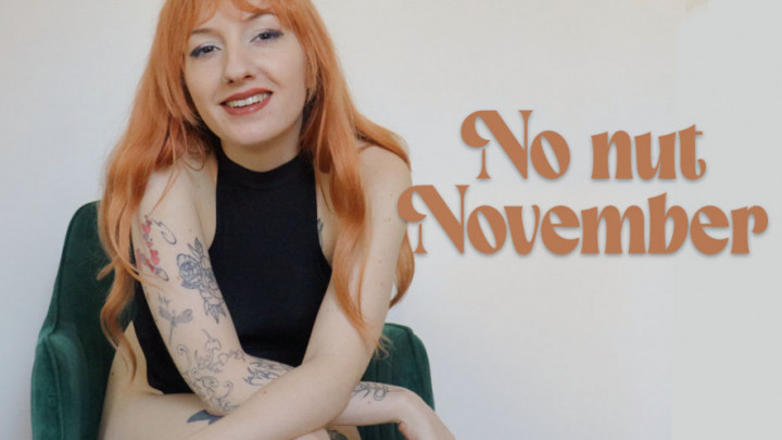 Poster for No Nut November - Ellie Haze - Manyvids Girl - Sfw, Tease & Denial, Domination (Элли Хейз Дразнить И Отрицать)