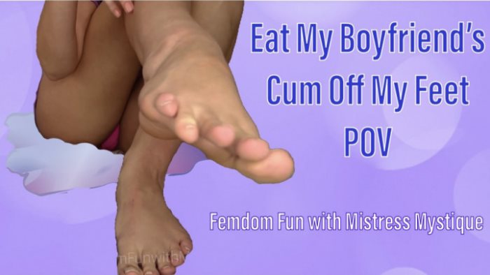 Poster for Eat My Boyfriend'S Cum Off My Feet - Mistressmystique - Clips4Sale Model - Femaledomination, Footfetish