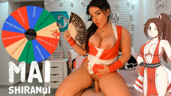 Poster for Mai Shiranui Cosplay Wheel Of Sex Game - August 03, 2022 - Manyvids Star - Emanuelly Raquel - Cosplay, Joi Games, Hitachi (Эмануэли Ракель Игры Джой)