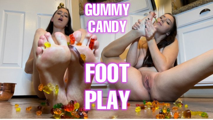 Poster for Manyvids Girl - Natalialeo - Natalialeo Gummy Candy Foot Play - Foot Fetish, Foot Play, Wet (Натальялео Фут-Фетиш)