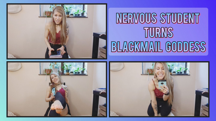 Poster for The3Kins - Nervous Student Turns Blackmail Goddess - Feb 19, 2023 - Manyvids Star - Blackmail Fantasy, Cfnm