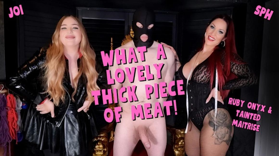 Poster for Manyvids Model - What A Lovely Thick Piece Of Meat - Ruby_Onyx - Handjobs, Bigdicks (Рукоблудие)