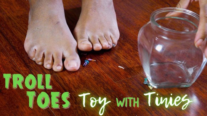 Poster for Cupcake Sinclair - Clips4Sale Shop - Troll Toes Toy With Tinies - Wrinkledsoles, Giantess, Shrinkingfetish (Кекс Синклер Морщинистые Соты)