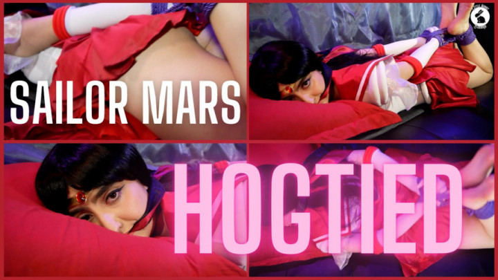 Poster for Littlebunnyb - Sailor Mars Hogtied - May 25, 2023 - Manyvids Model - Rope Bunny, Cosplay (Косплей)