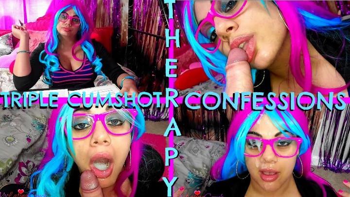 Poster for Mylatinacrush Therapy Confessions Triple Cumshot 3Xs - Mylatinacrush - Manyvids Star - Blowjob, Cum Swallowers, Facials (Уход За Лицом)