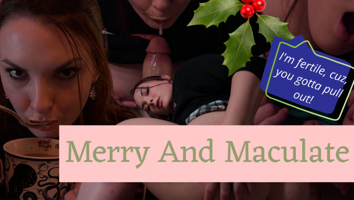 Poster for Manyvids Girl - Merry And Maculate - Miss Malorie Switch - Impregnation Fantasy, Accidental Creampie (Мисс Мэлори Свитч Фантазия О Пропитке)