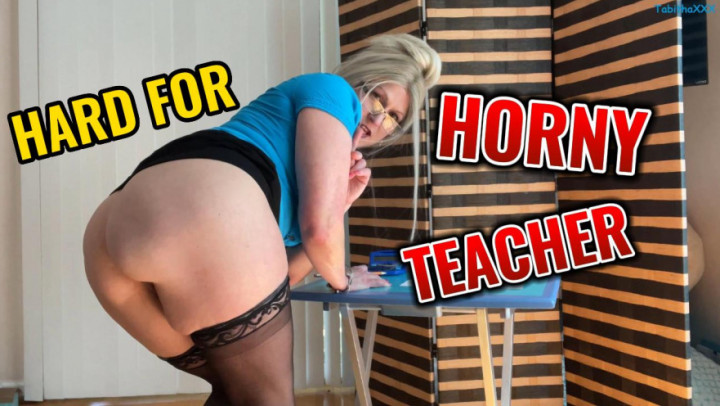 Poster for Manyvids Star - Tabithaxxx - Hard For Horny Teacher Pov Hd - Aug 23, 2021 - Taboo, Creampie, Dirty Talking (Табу)