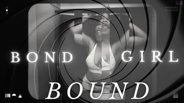 Poster for Clips4Sale Production - Bond Girl Bound - Cupcake Sinclair - Struggling, Ballgagged (Кекс Синклер С Шаровой Опорой)