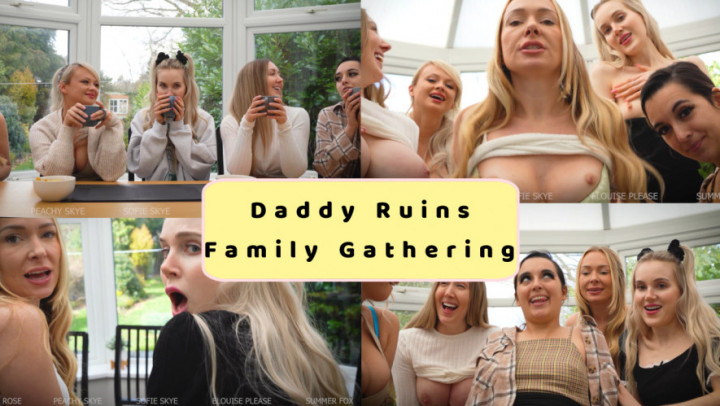 Poster for Manyvids Girl - Peachyskye - Daddy Ruins Family Gathering - Kink, Daddy Roleplay (Ролевая Игра С Отцом)