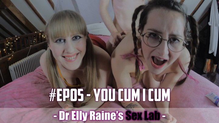 Poster for Lumeproductions You Cum I Cum Sex Lab Ep05 - Lumeproductions - Manyvids Model - Rough Sex, Group Sex, Threesome (Секс Втроем)