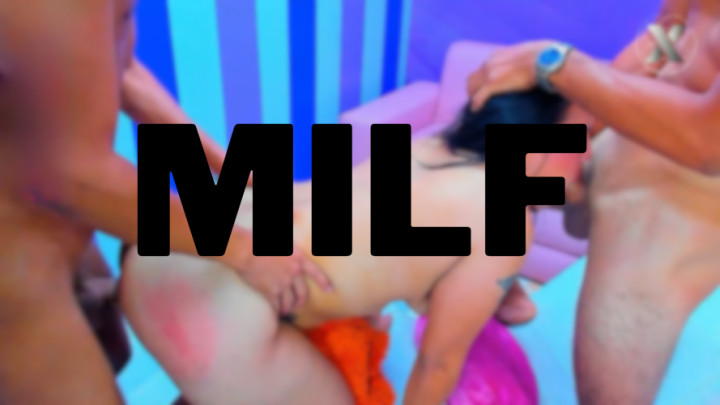 Poster for Milf For The First Time By Her Best Friends - Xlivestudio - Manyvids Model - Doubleblowjob, Fucking