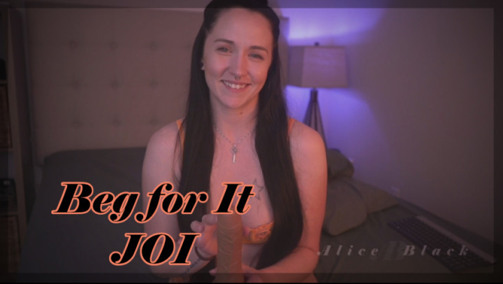 Poster for Manyvids Girl - Aliceblack - Beg For It Joi - Apr 25, 2022 - Joi, Ruined Orgasms (Джой)