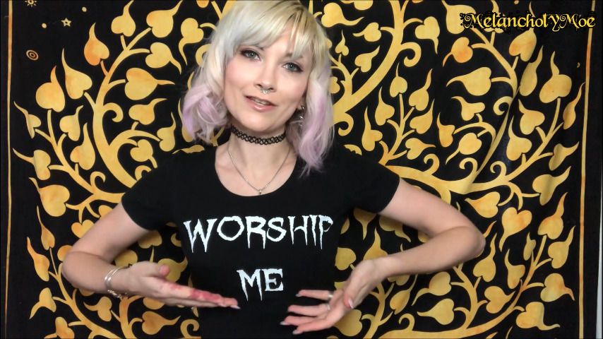 Poster for Manyvids Star - Missmelancholymoe - Build A Shrine - October 02, 2019 - Blonde, Goddess Worship, Religious (Поклонение Богине)