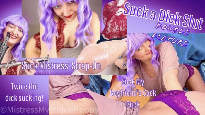 Poster for Clips4Sale Production - Mistressmystique - Suck A Dick Slut Double Feature - Strapon, Femdompov (Страпон)