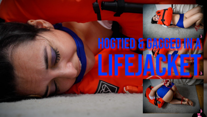 Poster for Manyvids Star - Summer Fox - Hogtied And Gagged In A Lifejacket - Rope Bondage, Inflatables, Kink (Летняя Лиса Перегиб)