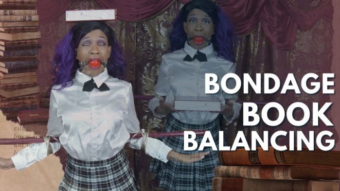 Poster for Bondage Book Balancing - Clips4Sale Girl - Cupcake Sinclair - Ballgagged, Bondage (Кекс Синклер Бондаж)