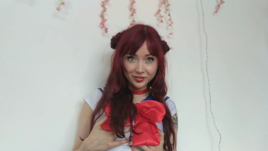 Poster for Evaray - Manyvids Star - Sailor Moon Hitachi Wand - Costume, Redhead, Hitachi (Эварай Рыжая)