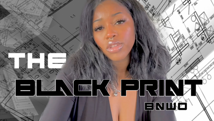 Poster for Manyvids Model - The Black Print: Bnwo - May 09, 2023 - Onlydesirelex - Lip Gloss, Ebony Female Domination (Блеск Для Губ)