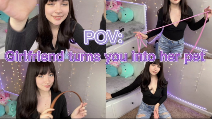 Poster for Manyvids Star - Dogwife - Pov: Girlfriend Turns You Into Her Pet - Bondage, Puppyplay (Бондаж)