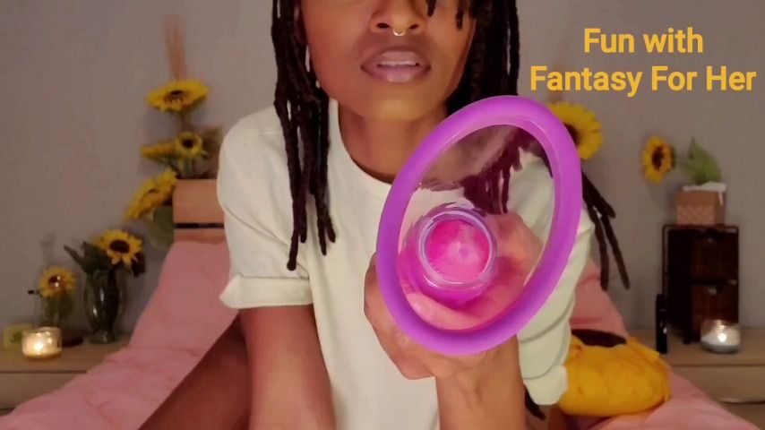 Poster for Manyvids Star - Shyelle - Fun With Fantasy For Her - Licking, Blackandebony, Vibrator (Шайель)