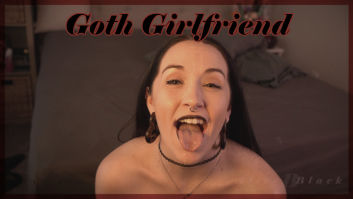 Poster for Aliceblack - Goth Girlfriend - Jan 13, 2023 - Manyvids Girl - Facials, Dildo Fucking (Трах С Фаллоимитатором)