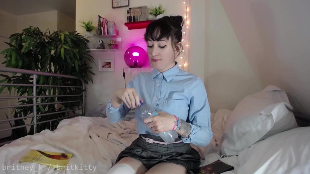 Poster for Manyvids Girl - Britkitty Perverted Study Partner - Britkitty - Pee, Role Play, School Girl (Писать)