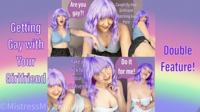 Poster for Getting Gay With Your Girlfriend Double Feature - Clips4Sale Model - Mistressmystique - Makemebi, Humiliation (Унижение)