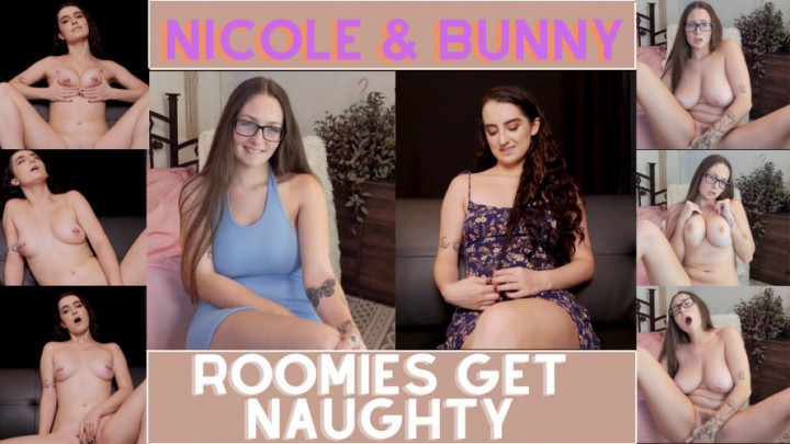 Poster for Littlebunnyb - Nicole And Bunny: Roomies Get Naughty - Dec 1, 2022 - Manyvids Star - Squirting, Big Boobs, Confession (Большие Сиськи)