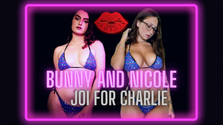 Poster for Bunny And Nicole: Joi For Charlie - August 18, 2023 - Littlebunnyb - Manyvids Girl - Big Boobs, Sfw (Большие Сиськи)