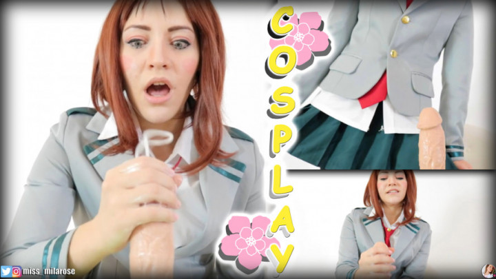 Poster for Manyvids Star - Ochako Uraraka'S Hand Job - Missmilarose - Handjobs, Solo Female (Только Женщины)