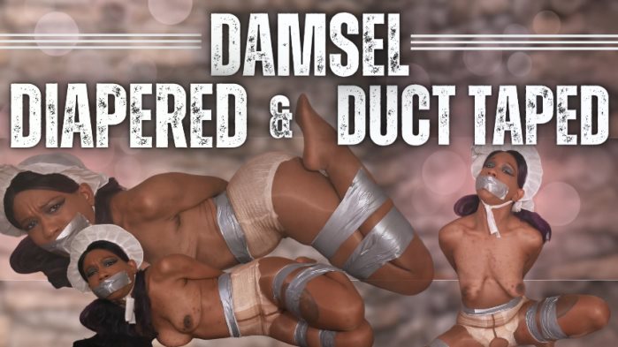 Poster for Cupcake Sinclair - Damsel: Diapered & Duct Taped - Clips4Sale Model - Adultbabies, Diaperfetish, Bondage (Кекс Синклер)