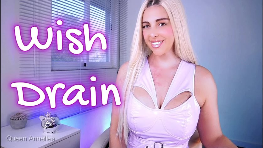 Poster for Wish Drain - Clips4Sale Production - Queen Annellea - Sensual Domination, Love Addiction (Королева Аннелия Любовная Зависимость)