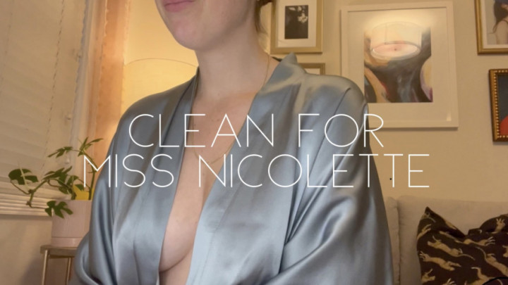 Poster for Nicolette Bloom - Clean For Miss Nicolette - February 07, 2023 - Manyvids Model - Pawg, Story Telling, Housecleaning (Николетт Блум)