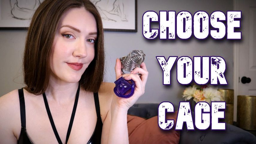 Poster for Manyvids Model - Choose Your Cage - April 25, 2023 - Scarlettbelle - Mind Fuck, Sfw, Slave Training