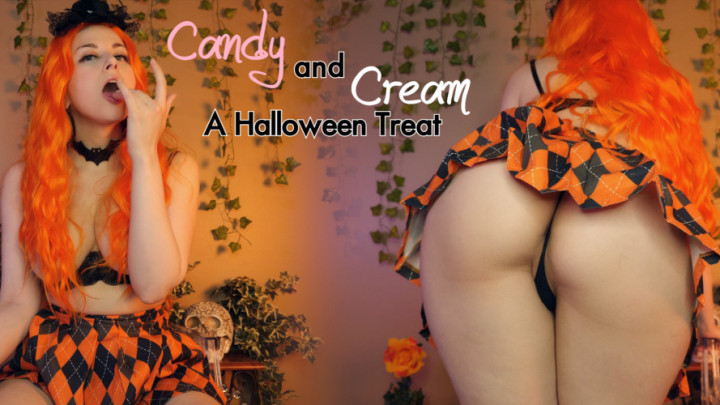 Poster for Ellie Idol - Manyvids Star - Candy And Cream: A Halloween Treat - October 23, 2022 - Halloween, Cum Eating Instruction, Orgasms (Элли Айдол Хэллоуин)