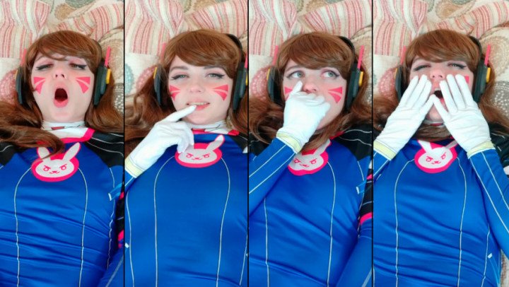 Poster for Lil Cosplay Slut - D.Va Cosplay - Enjoy My Agony - Jul 8, 2020 - Manyvids Girl - Orgasms, Ahegao (Лил Косплей Шлюха Ахегао)